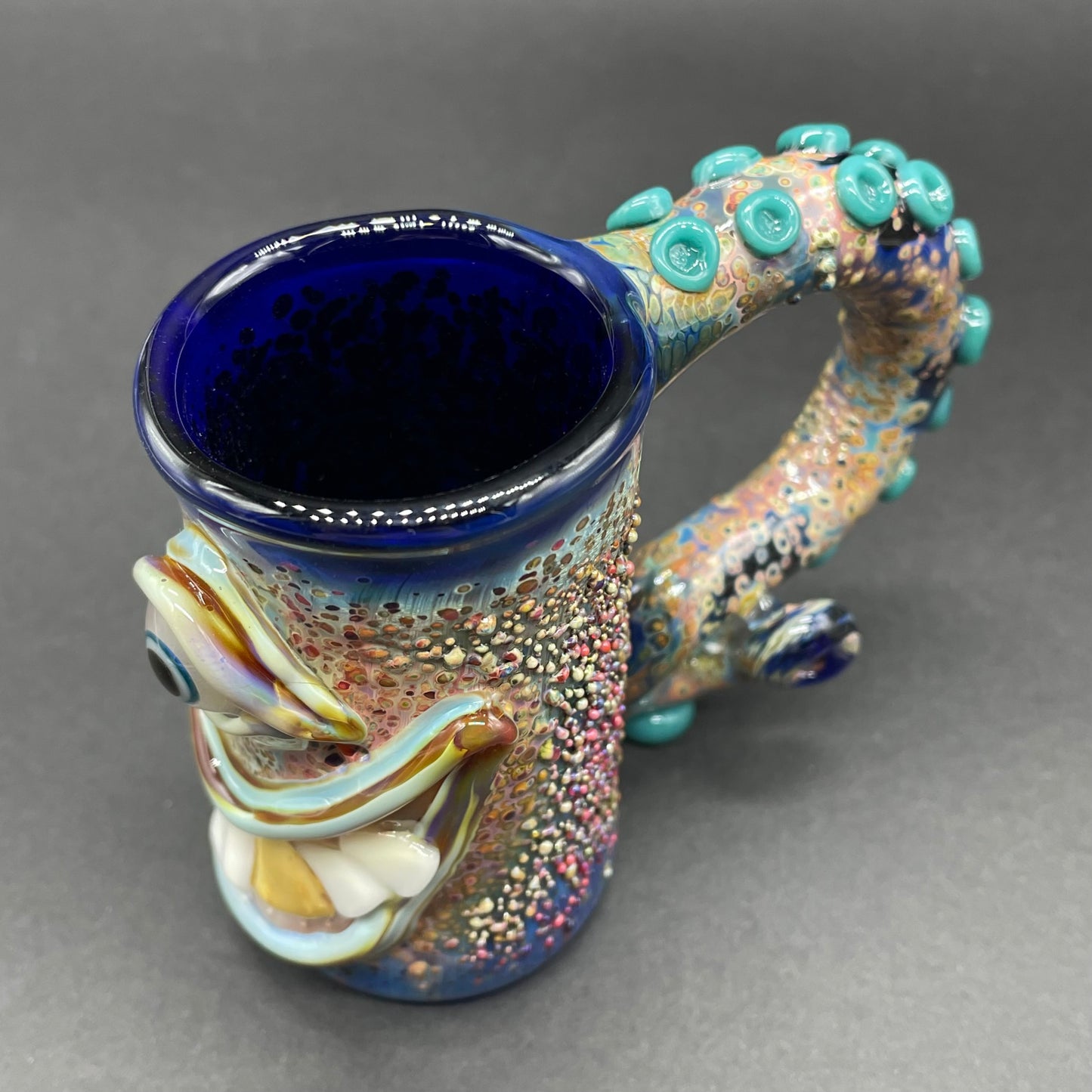 Premium Tentacle espresso cup - collectible glass art
