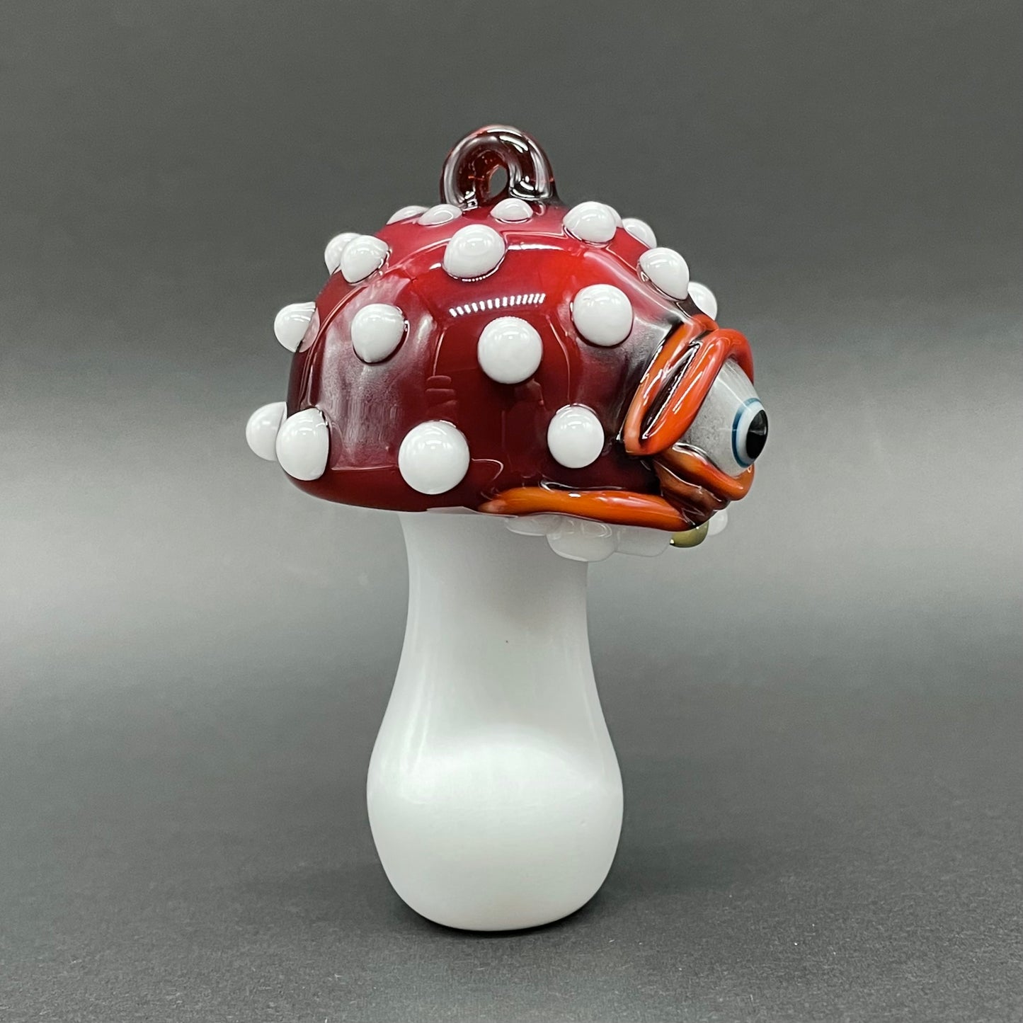 Premium Cyclops mushroom ornament - collectible glass art