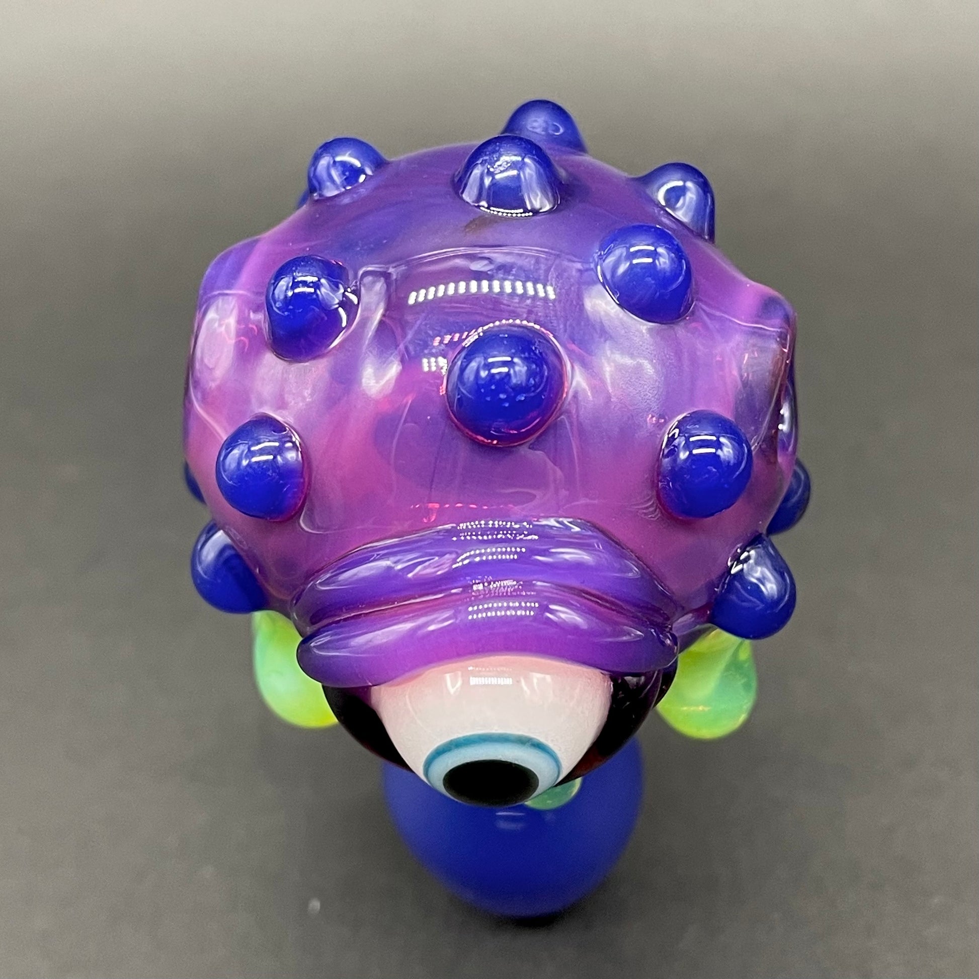 Hand-blown About last night glass mushroom pendant - Leviathan Glass original
