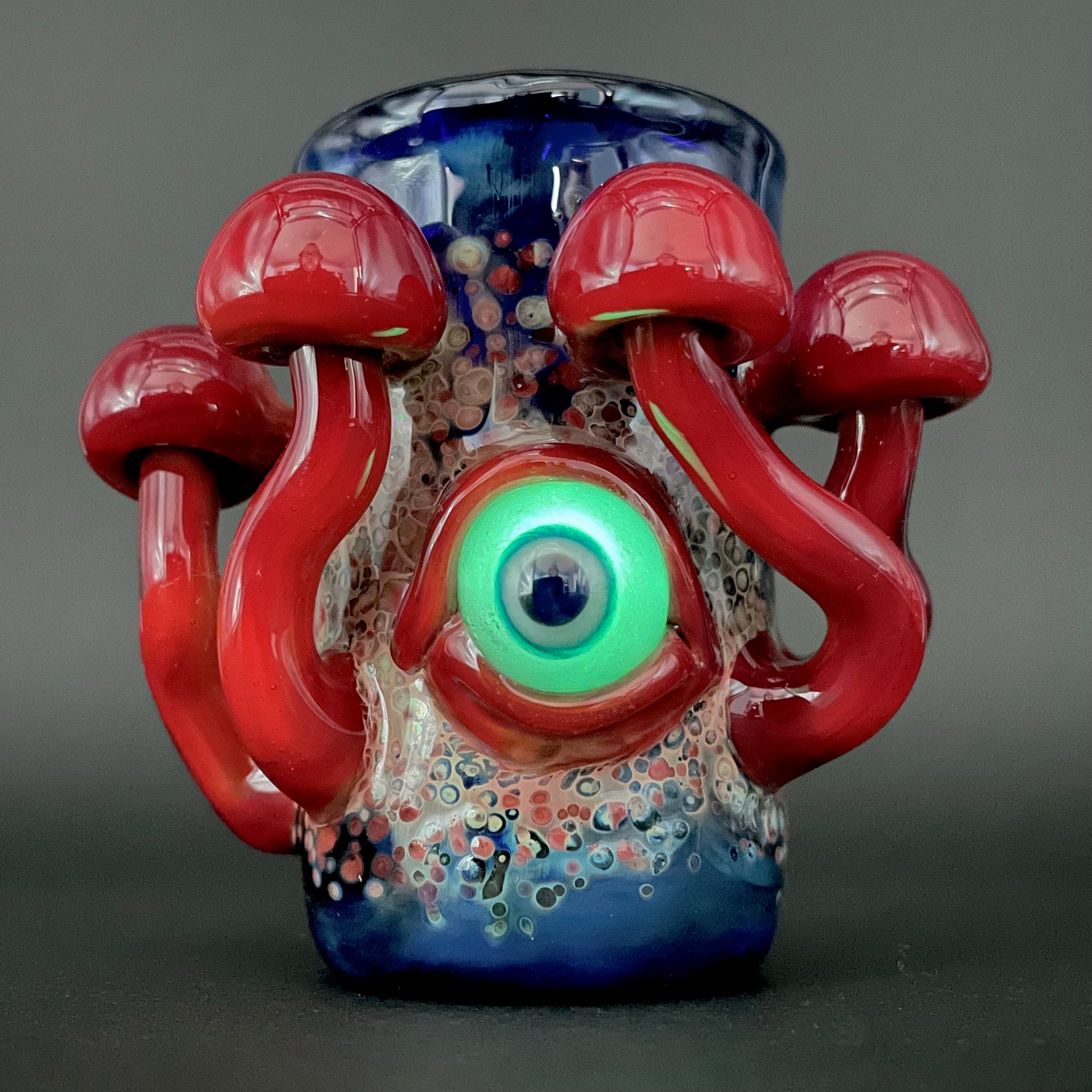 Hand-blown Tequila sunrise shot glass - Leviathan Glass original