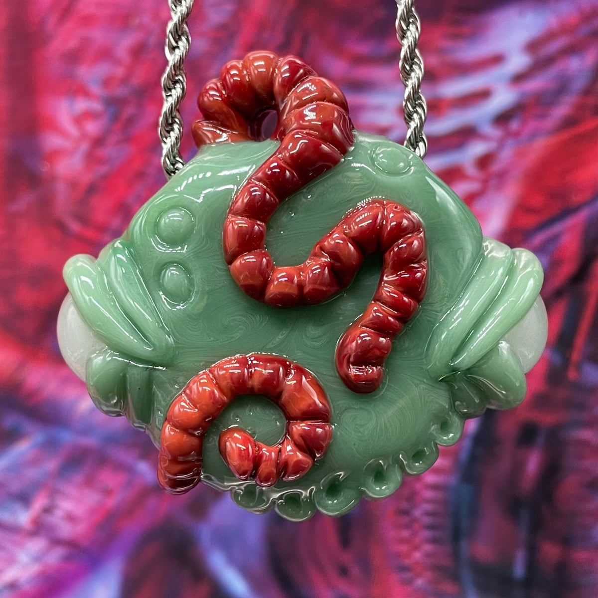 Worm eater pendant