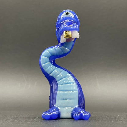 Cyclopsasarus glass pendant hand blown glass art - Leviathan Glass