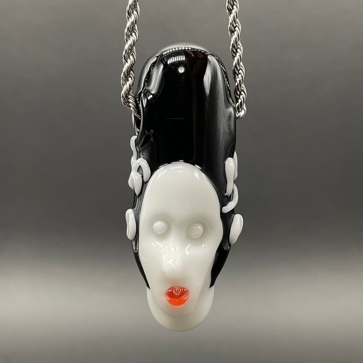 Bride of Frankenstein glass pendant