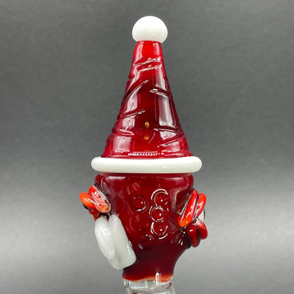Hand-blown 18mm Cyclopean Santa slide - Leviathan Glass original
