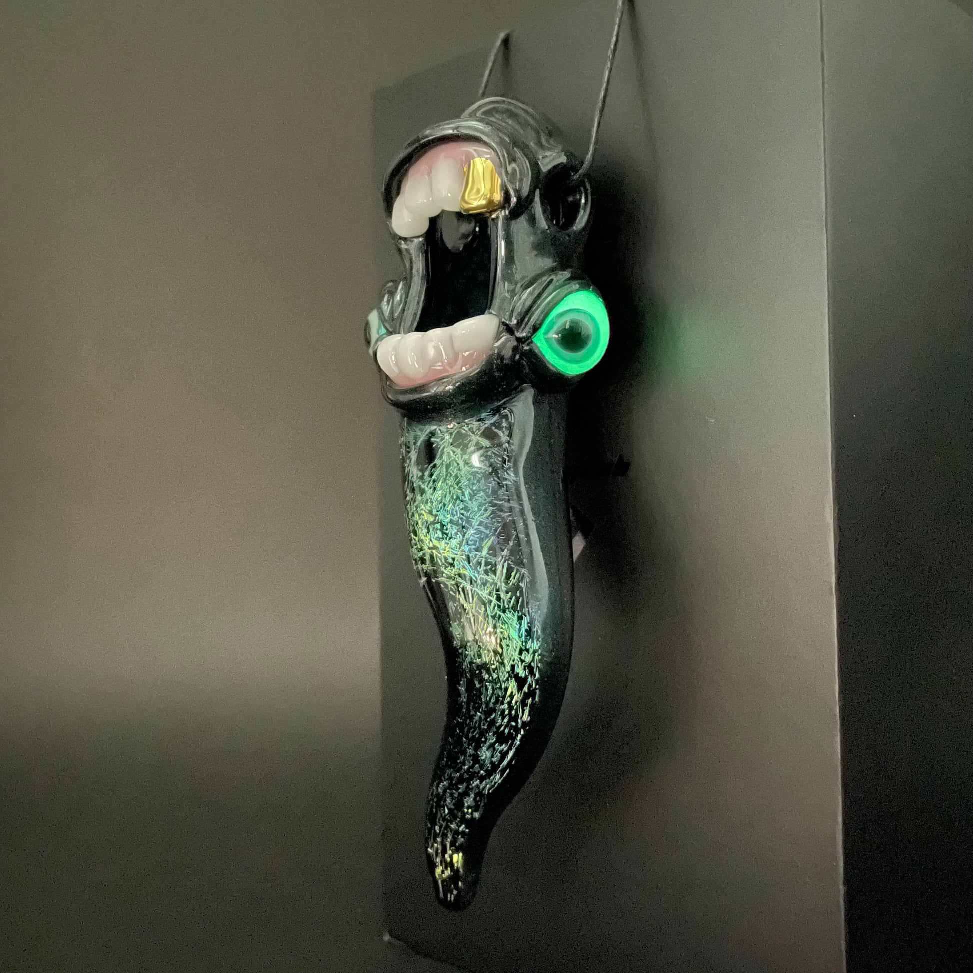 Hand-blown Dichroic tentacle pendant - Leviathan Glass original
