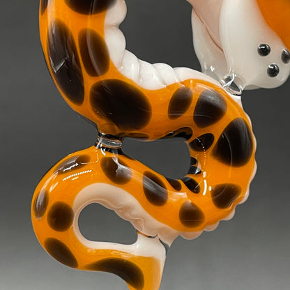 Slithering Chester Cheetah glass pendant