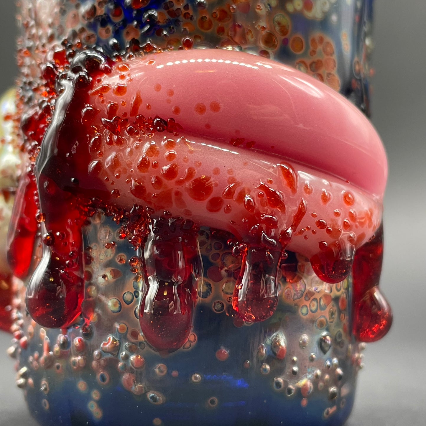 Bite your tongue shot glass craftsmanship - artisan glass work
