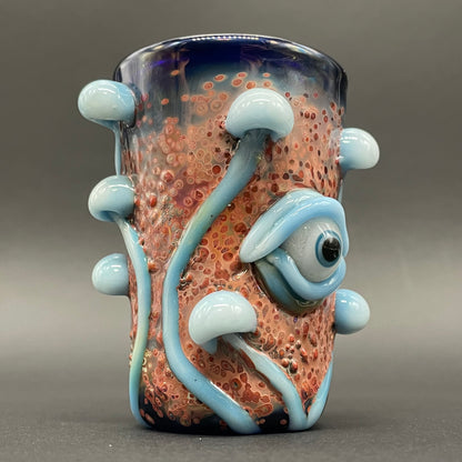Siberia mushroom shot glass. craftsmanship - artisan glass work