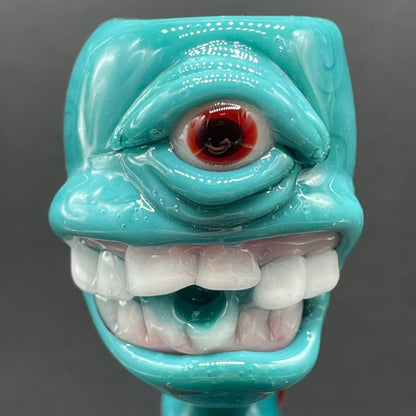 Hand-blown 3 headed downdraft incense burner - Leviathan Glass original