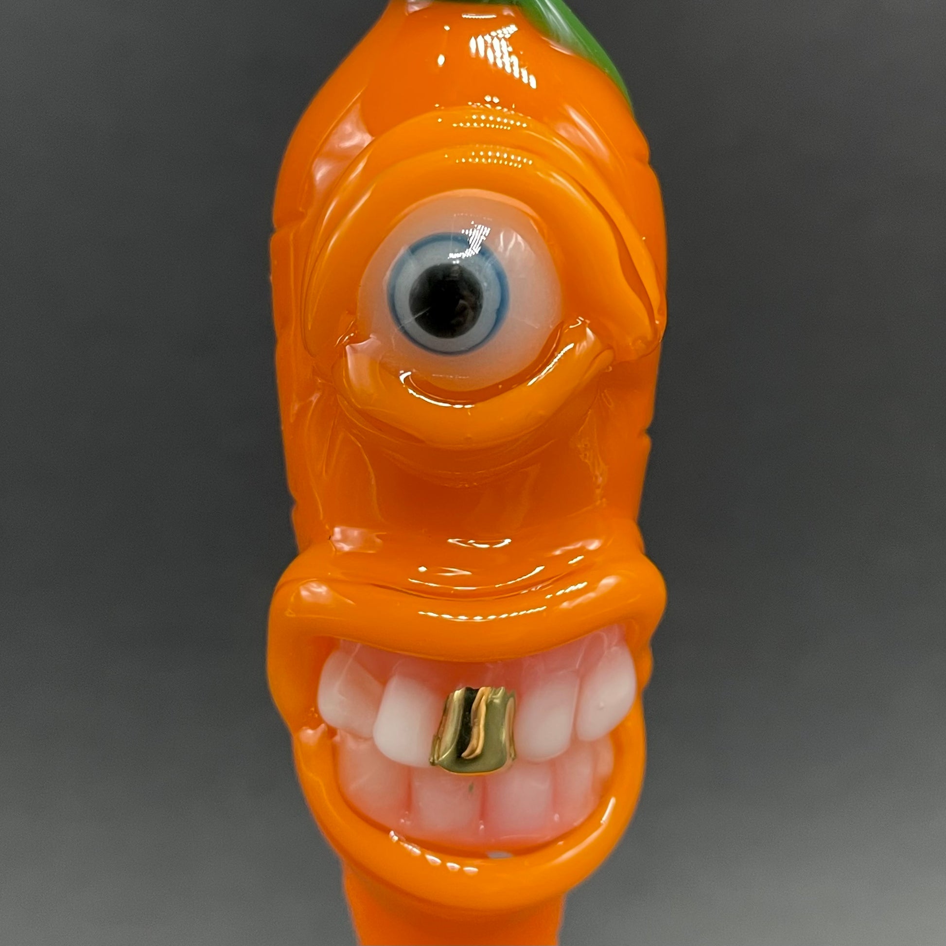 Glass carrot pendant glass art - premium handcrafted piece