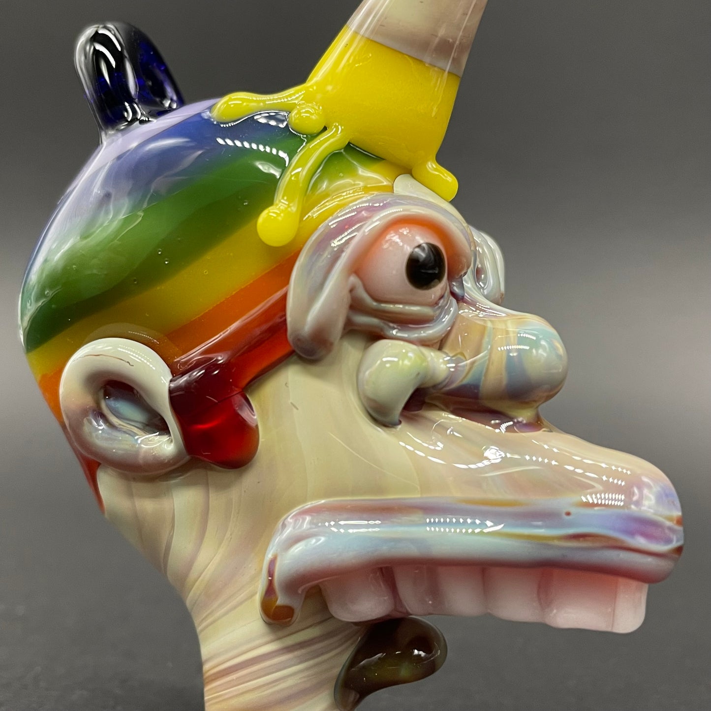 Ice cream kid glass pendant glass art - premium handcrafted piece