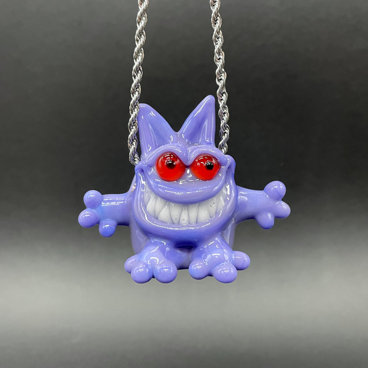 Gengar Pokémon glass pendant