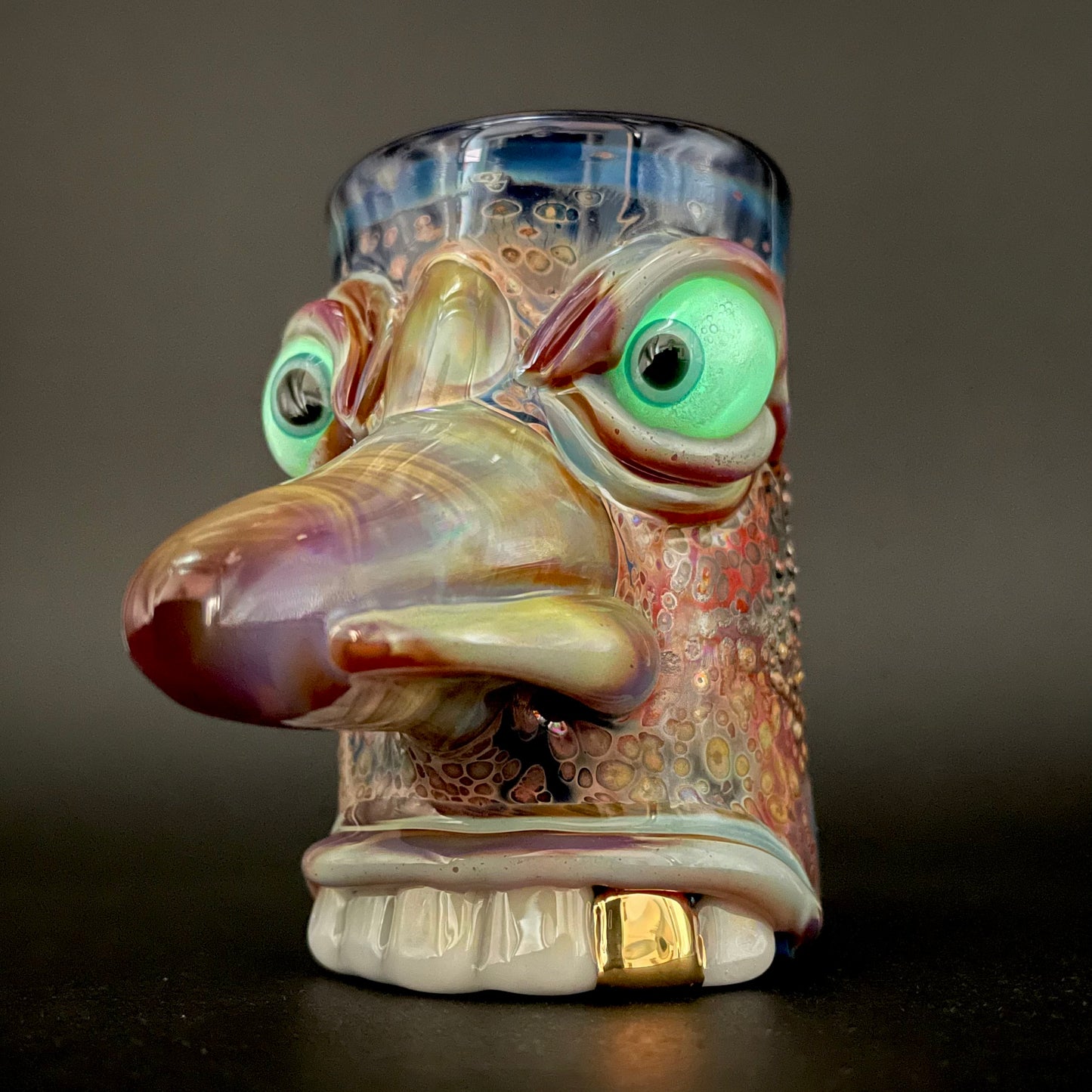 Leviathan Glass Shnoz shot glass - hand-blown art