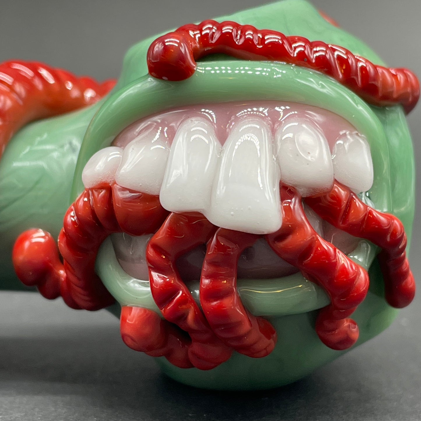 Leviathan Glass Worm food spoon - hand-blown art