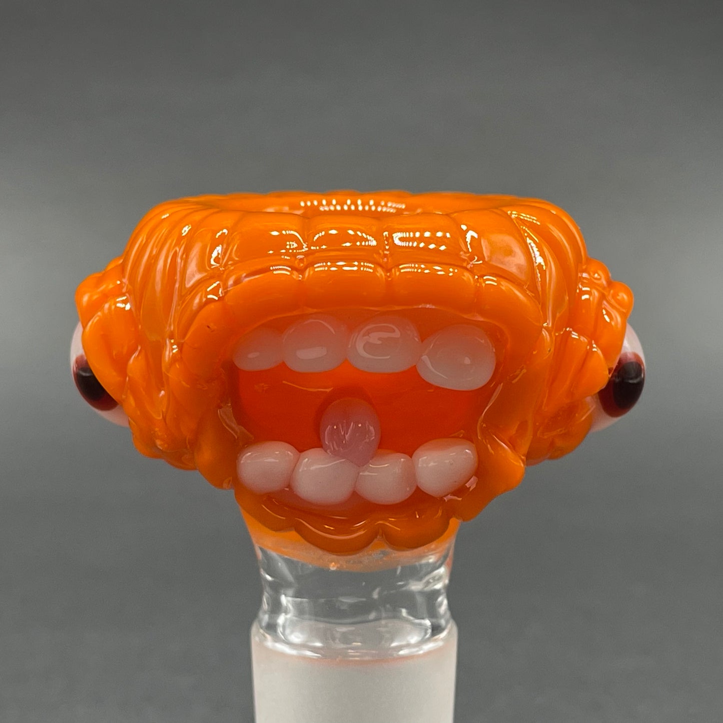 Hand-blown 18mm Witchy pumpkin slide - Leviathan Glass original