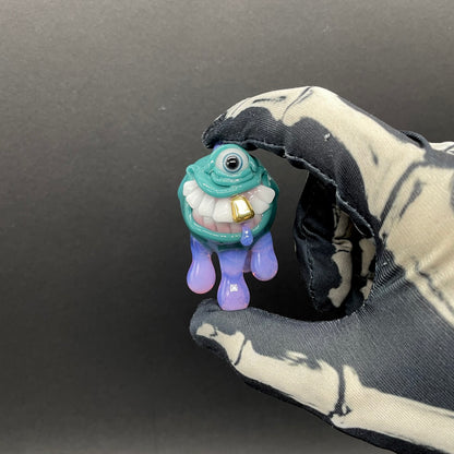 Hand-blown Dripping with sarcasm glass pendant - Leviathan Glass original