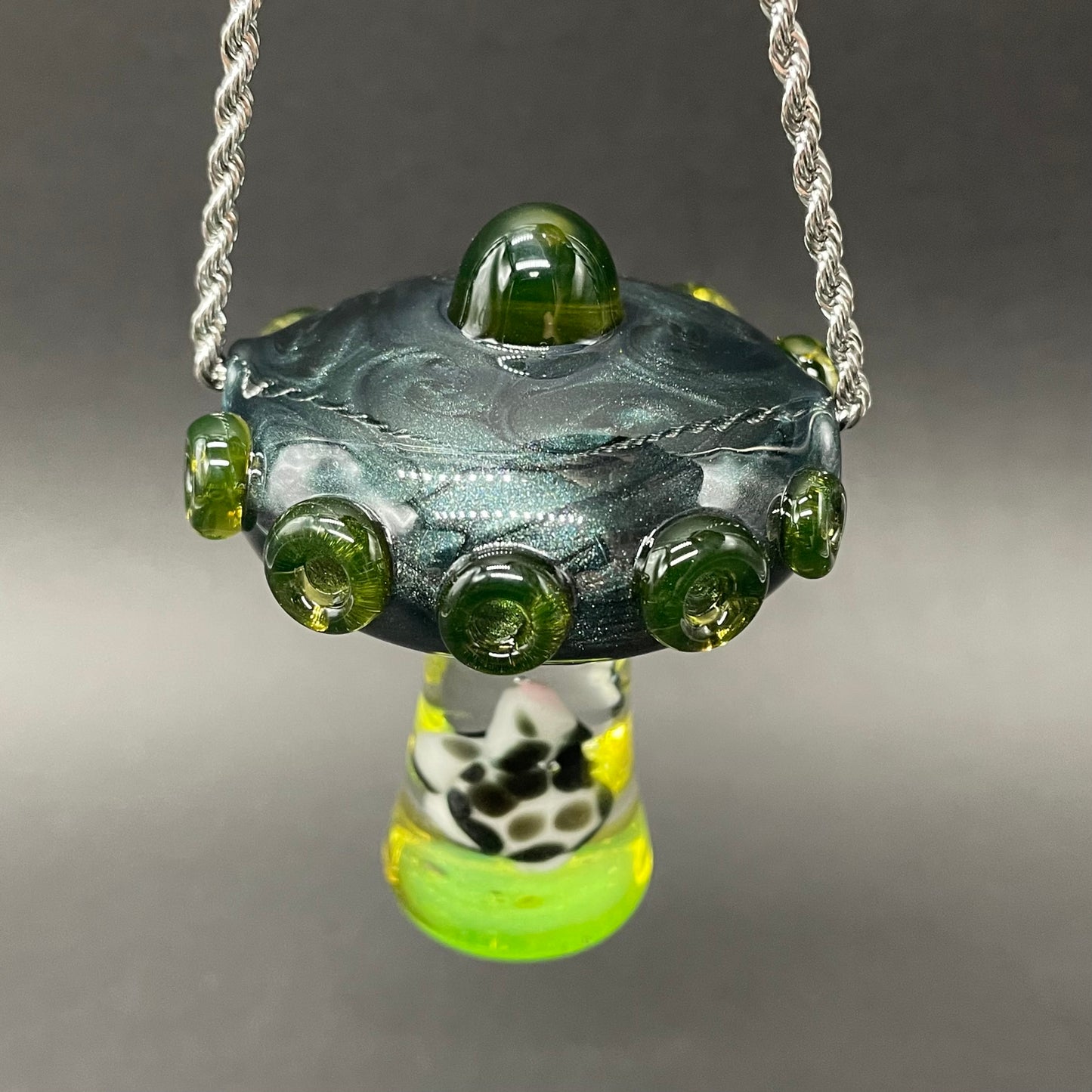 Alien abduction pendant (cow)