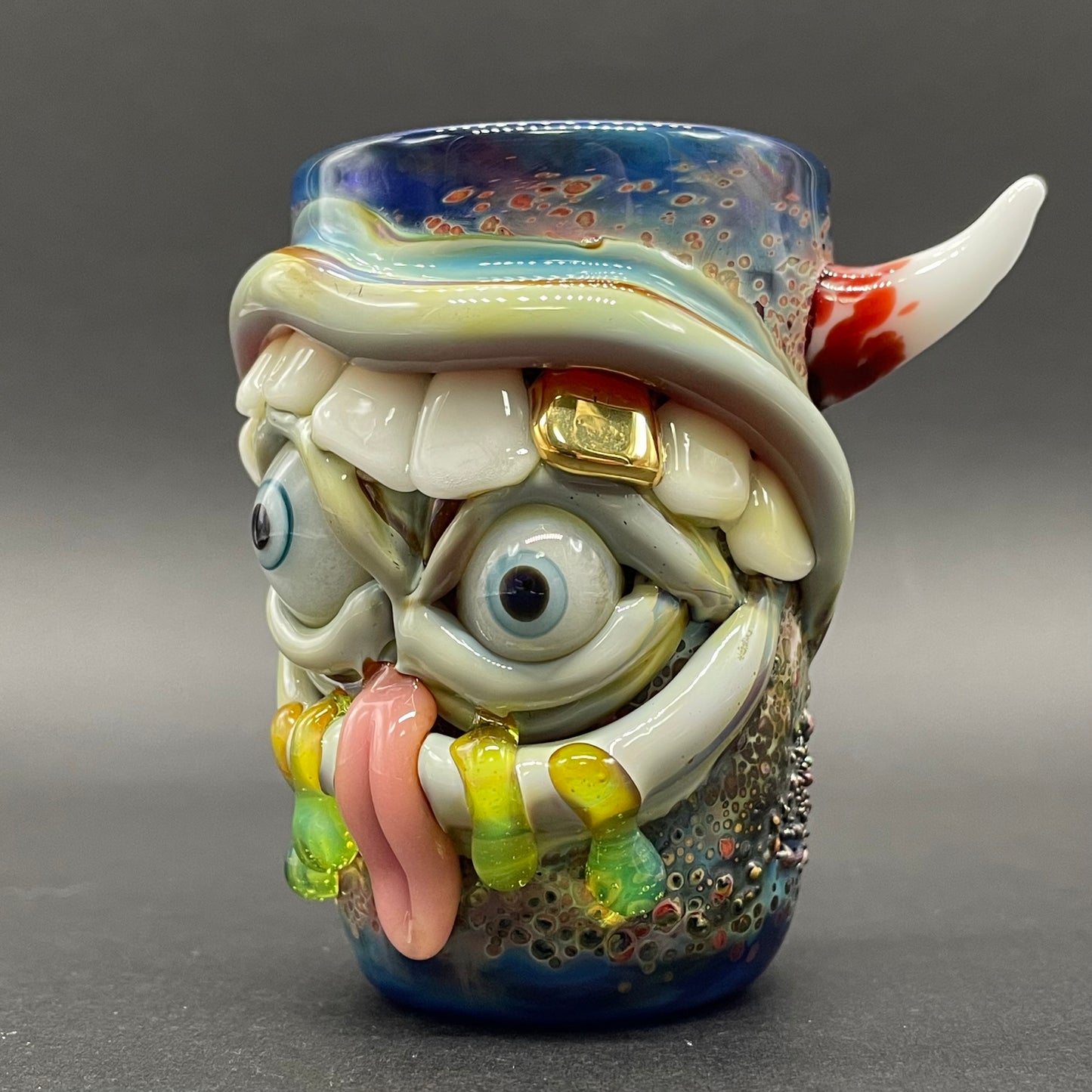 Hungry eyes monster shot glass