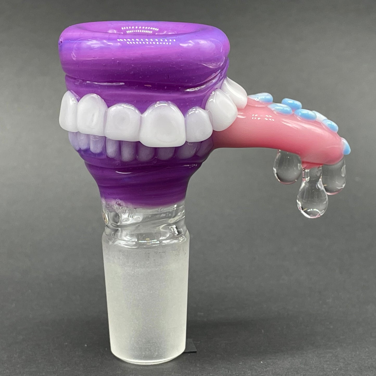 18mm tentacle tongue slide. craftsmanship - artisan glass work