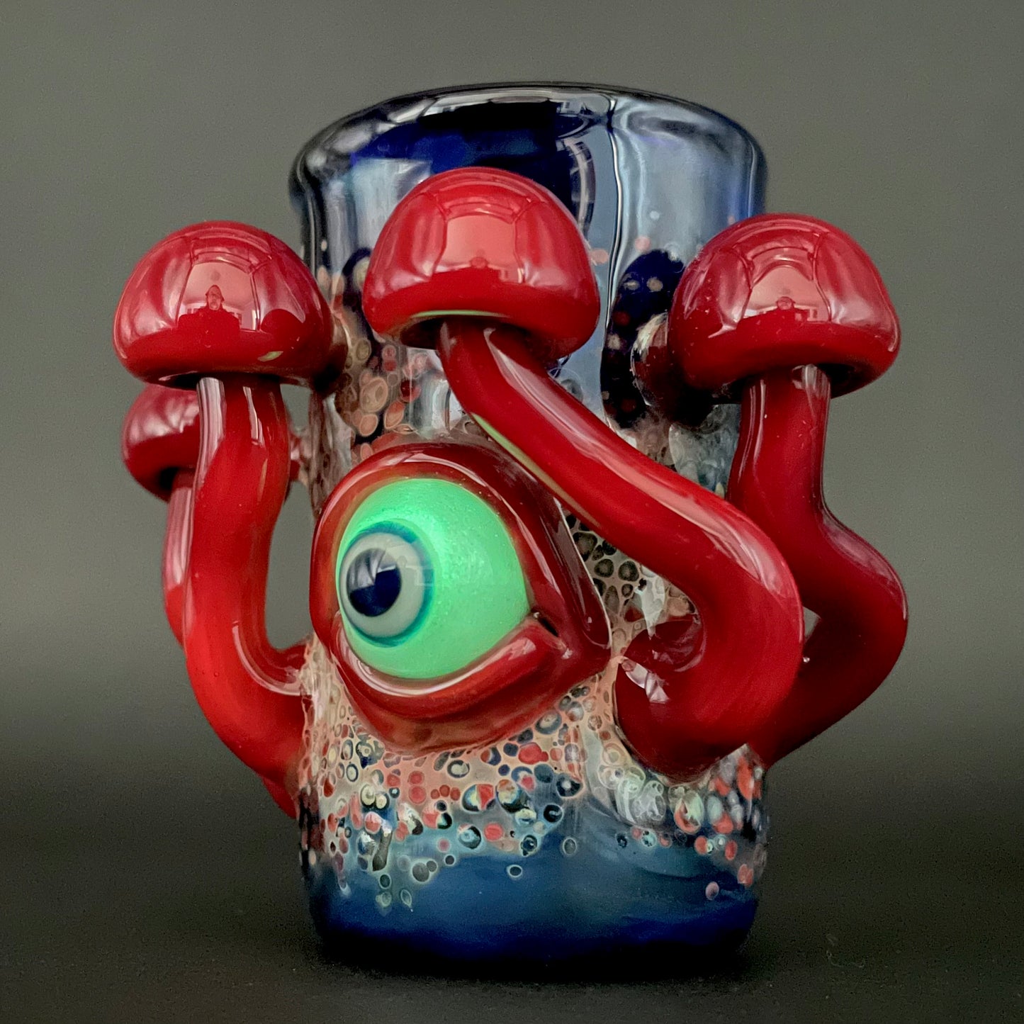 Hand-blown Tequila sunrise shot glass - Leviathan Glass original