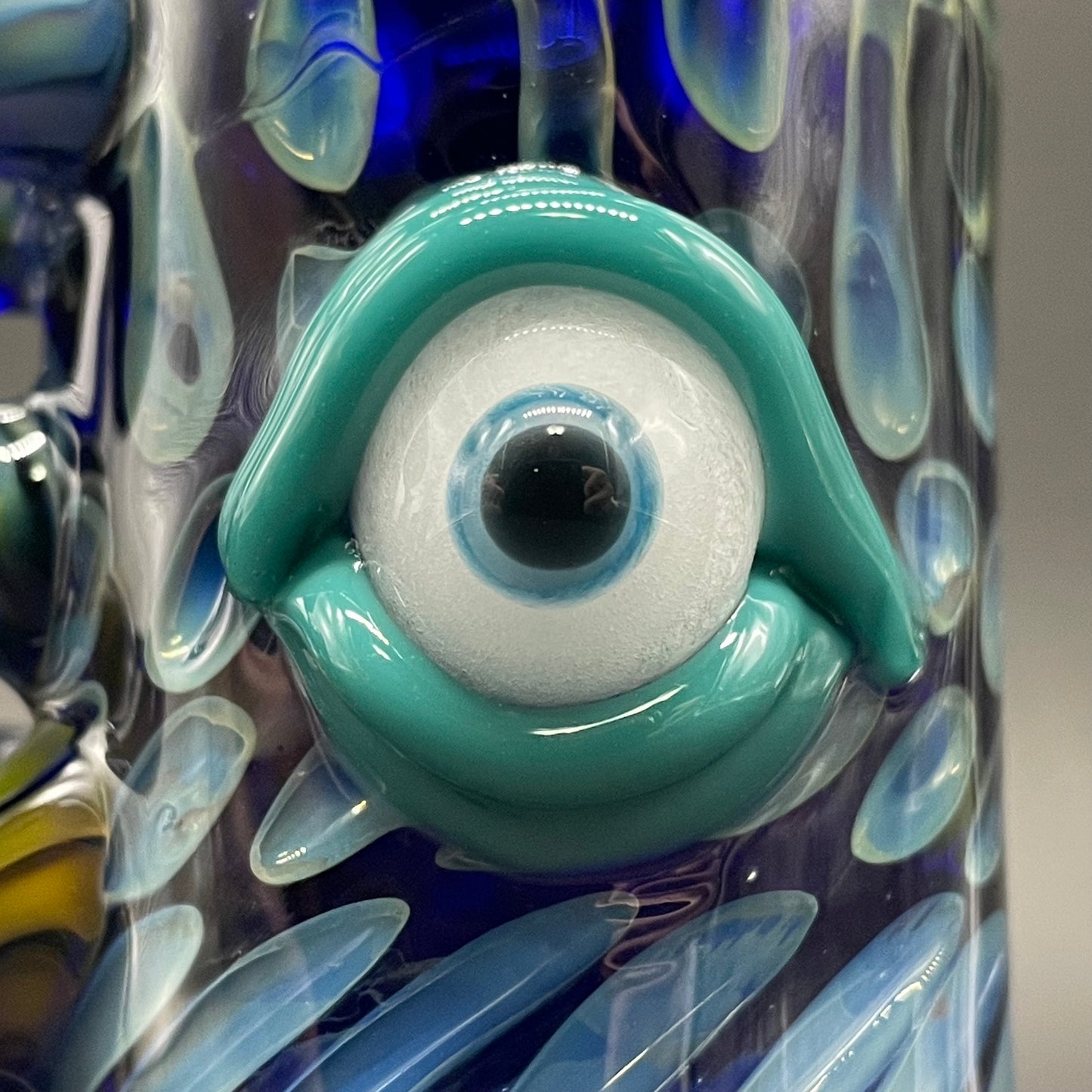 Artisan glass Leviathan shot glass - detailed craftsmanship