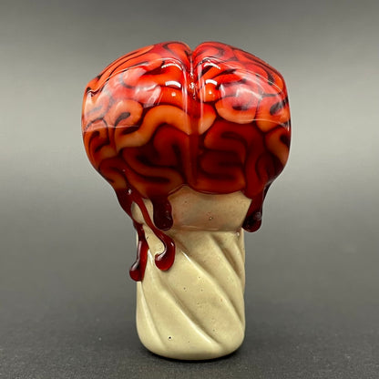 Hand-blown Brain cone pendant - Leviathan Glass original