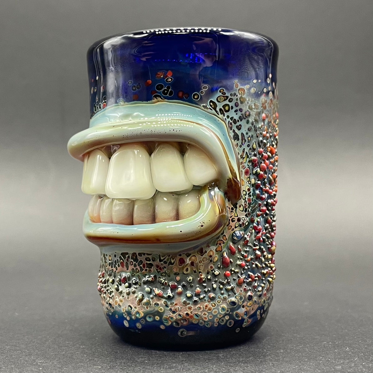 Leviathan Glass MOUTH shot glass - hand-blown art