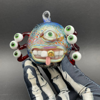 Eye stalk monster ornament glass art - premium handcrafted piece