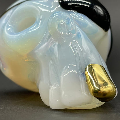 one eyed Willie skull pendant craftsmanship - artisan glass work