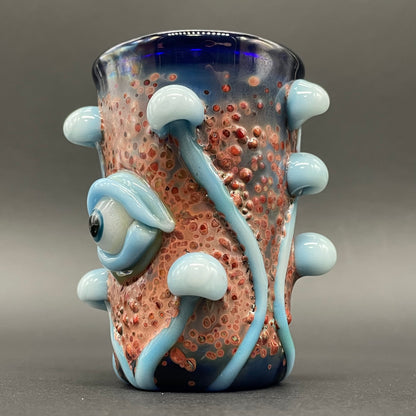 Leviathan Glass Siberia mushroom shot glass. - hand-blown art