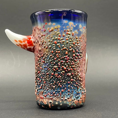 Hand-blown Big tooth Cyclops shot glass - Leviathan Glass original