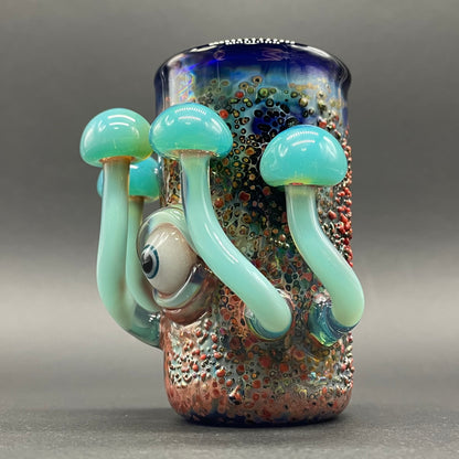 Marina mushroom shot glass glass art - premium handcrafted piece