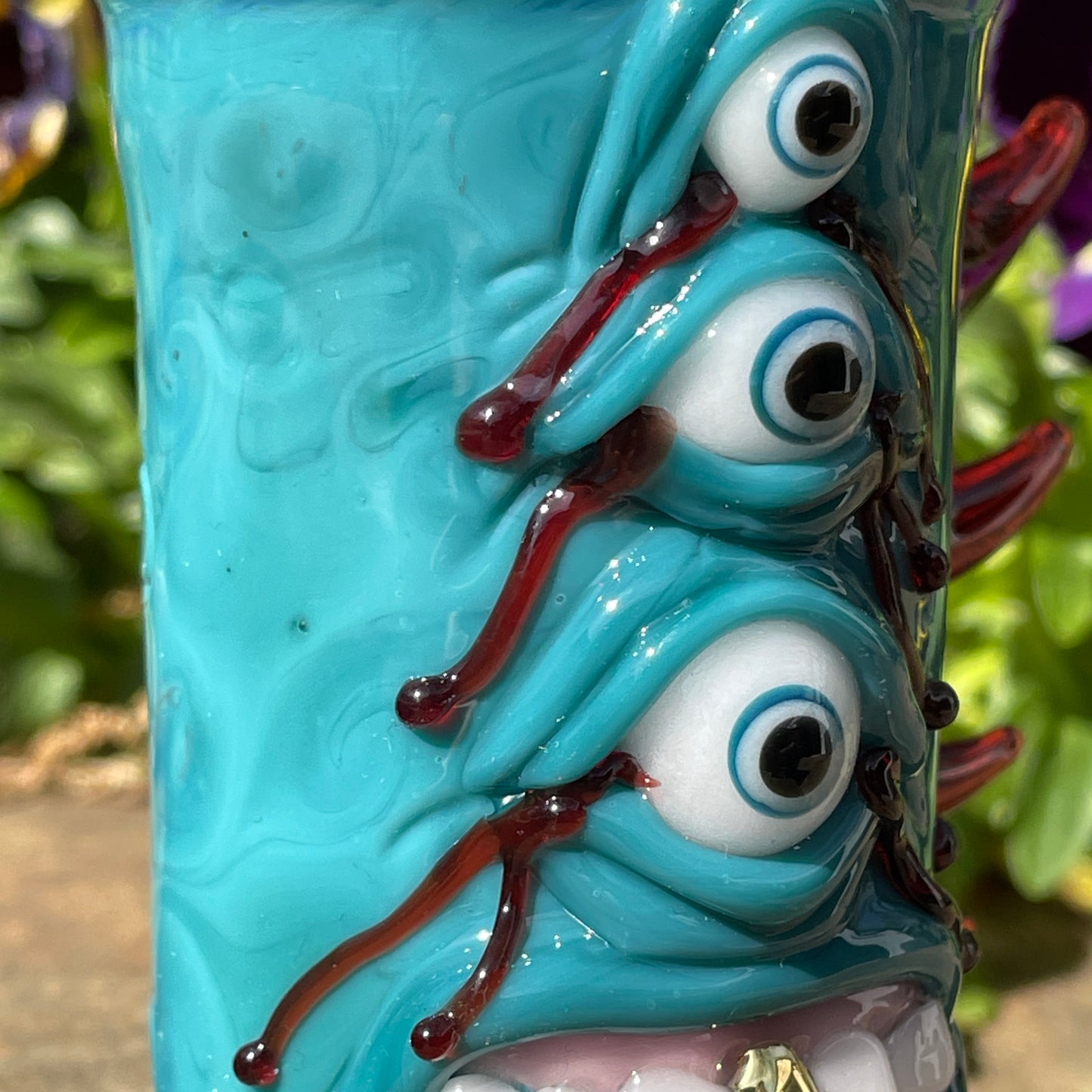 Leviathan Glass I’m not crying! Are you crying?  Shot Glass - hand-blown art
