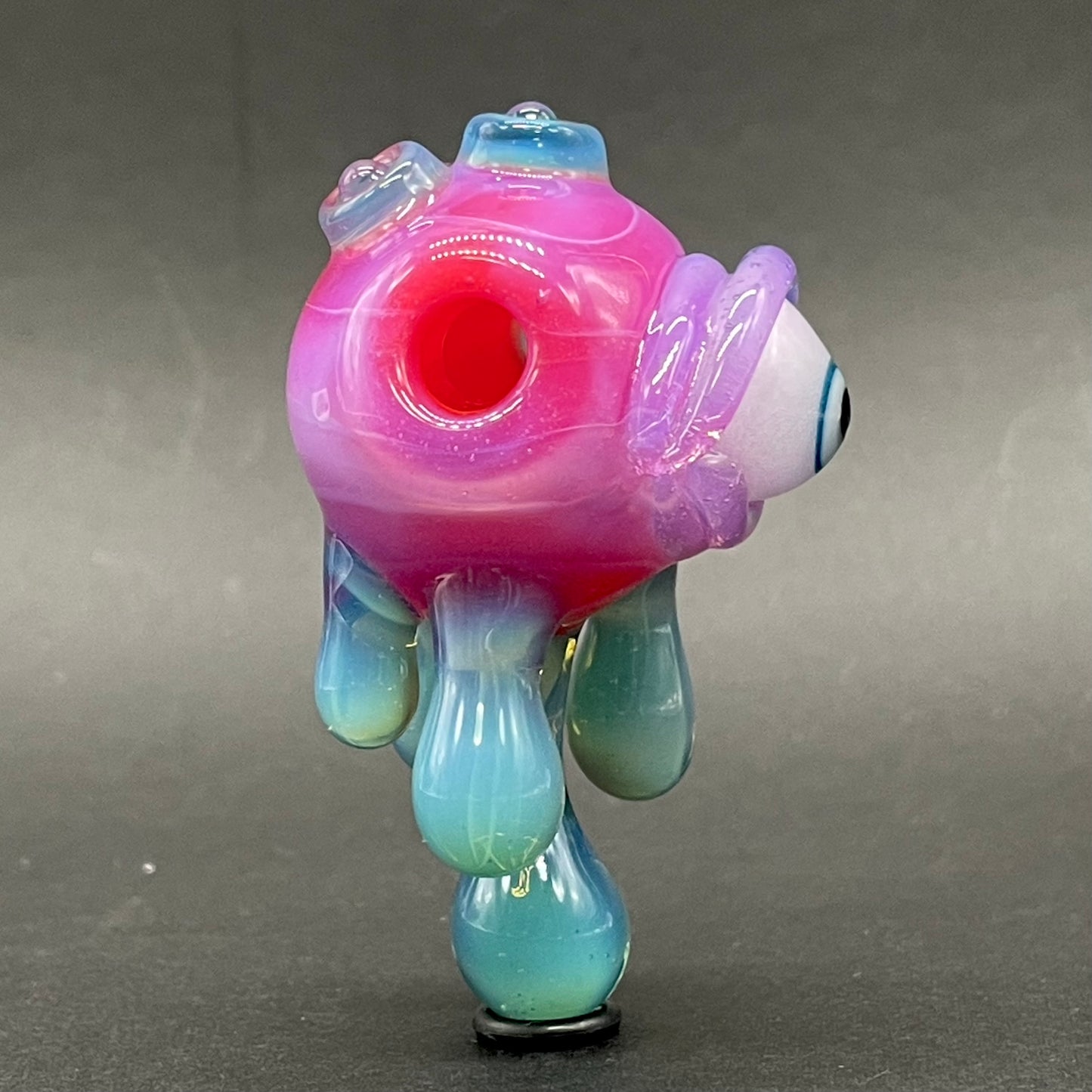Drippy cyclops glass pendant