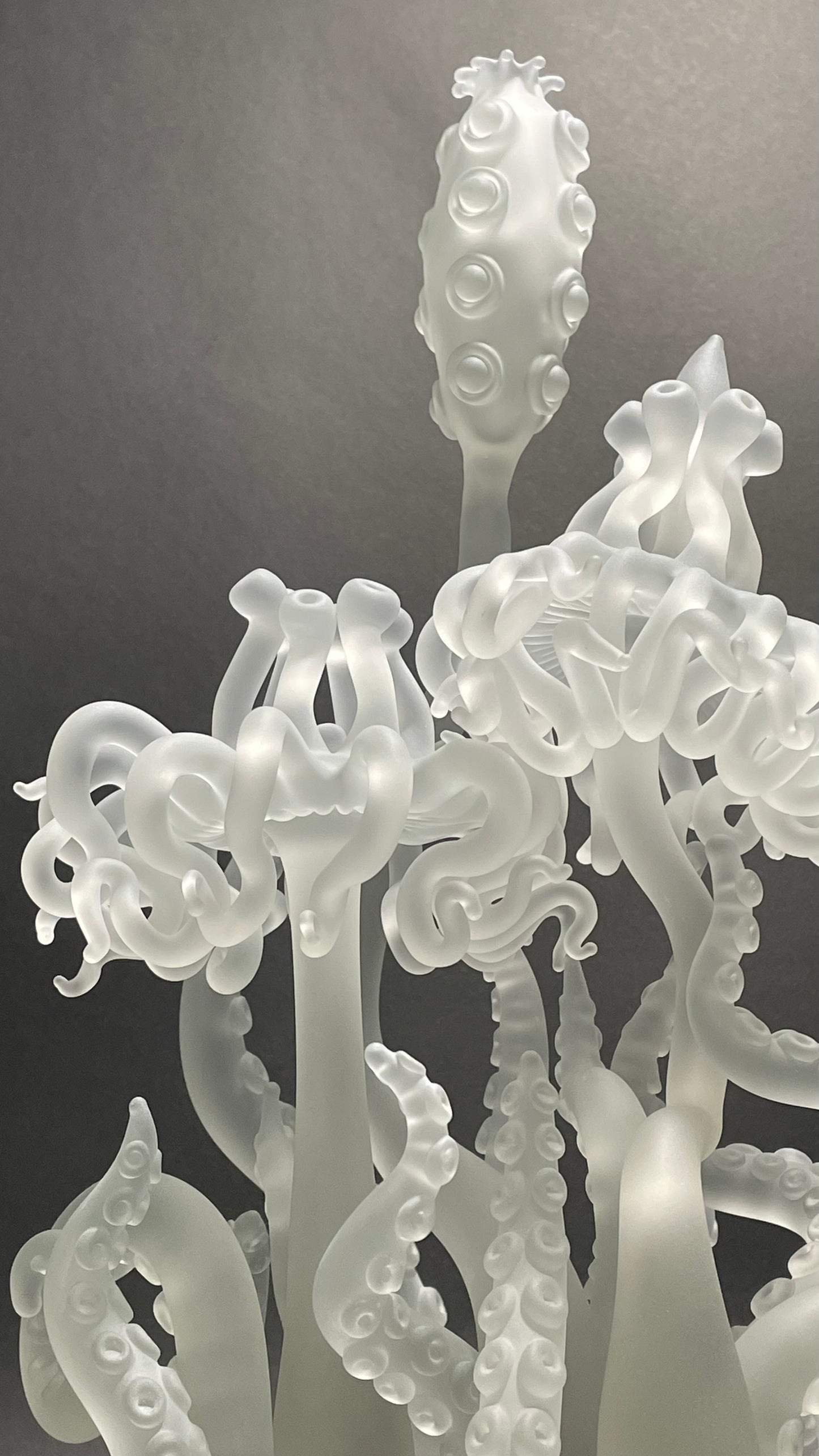 Artisan glass Amoeba Bell Dome 2 - detailed craftsmanship
