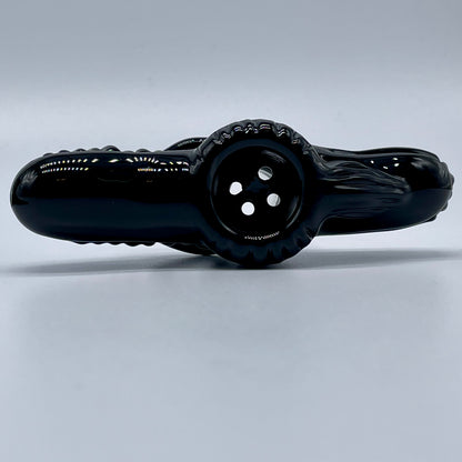 Hand-blown 18mm xenomorph slide with stand - Leviathan Glass original