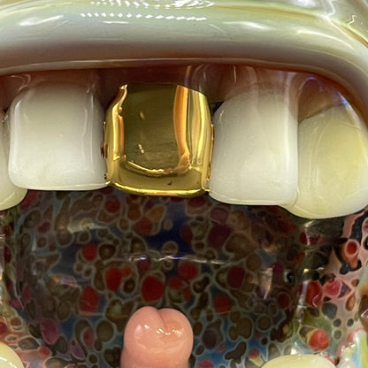 Screaming shot glass by Leviathan Glass - artisan detail