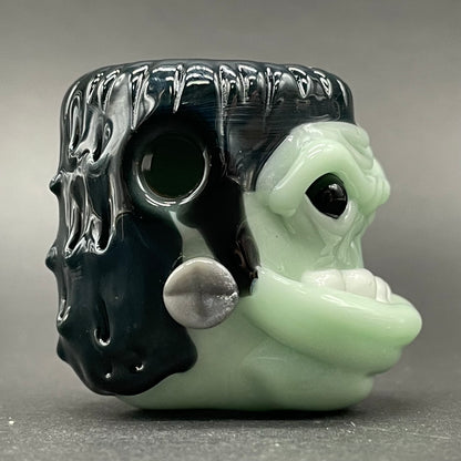 Leviathan Glass Glass Frankenstein pendant - hand-blown art