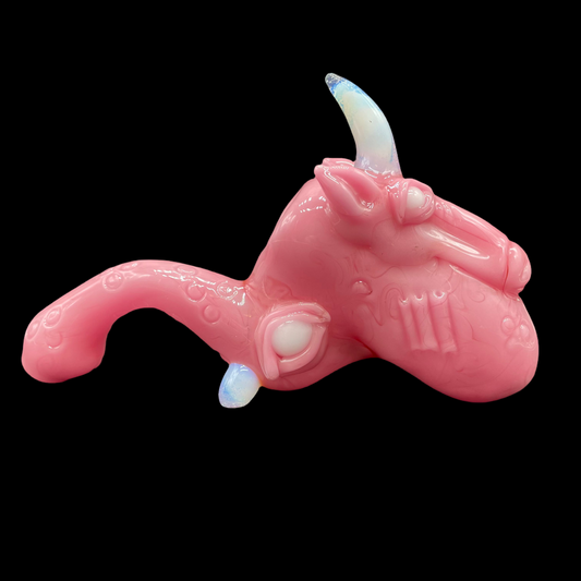 Hand-blown glass Unicorn blood Sherlock by Leviathan Glass