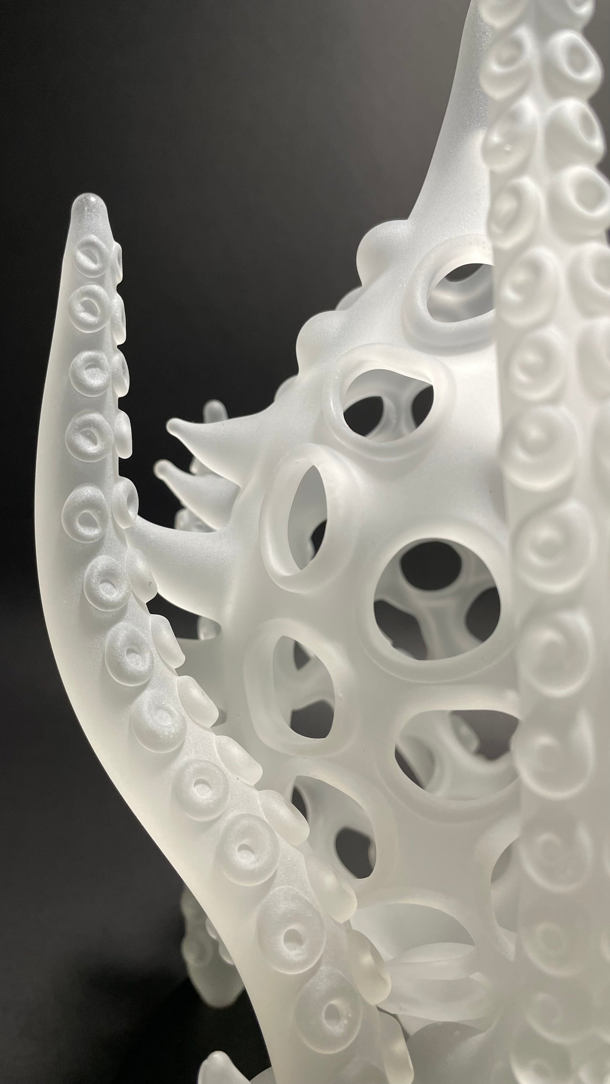 Hand-blown Amoeba Bell Dome 1 - Leviathan Glass original