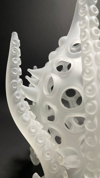 Hand-blown Amoeba Bell Dome 1 - Leviathan Glass original