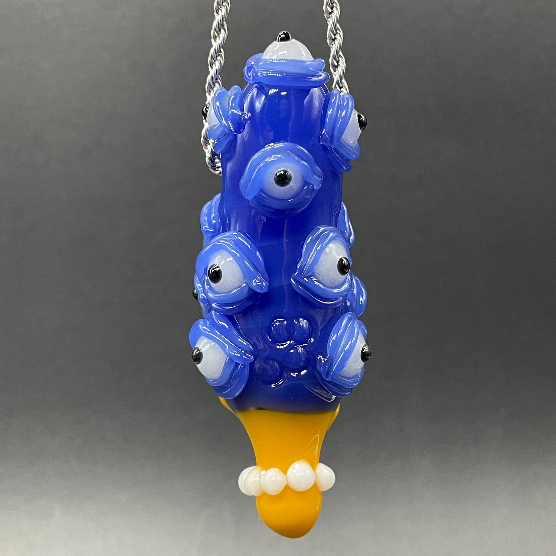 Artisan glass Marge Simpson Mutant Pendant - detailed craftsmanship