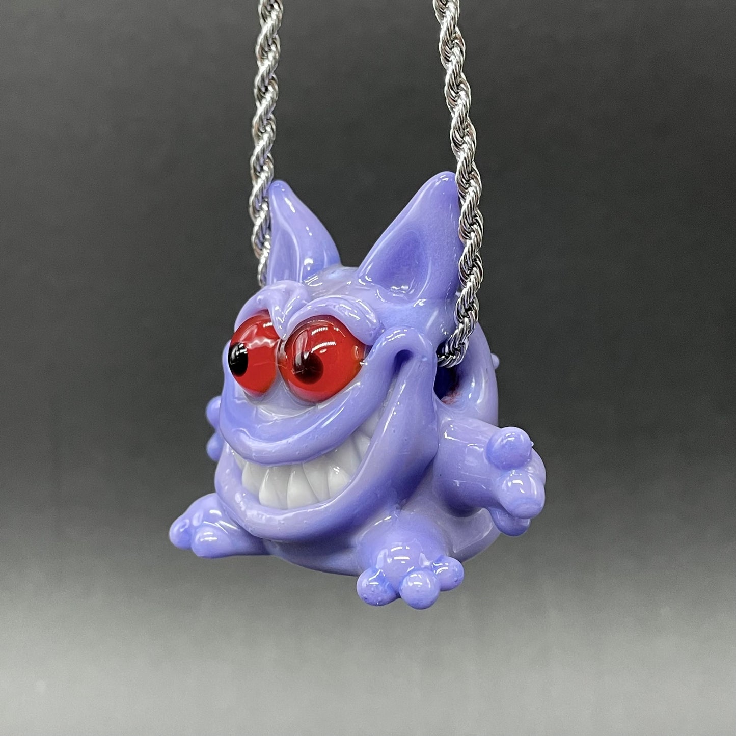 Gengar Pokémon glass pendant