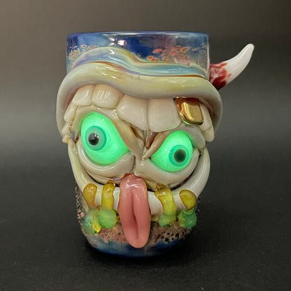 Hungry eyes monster shot glass