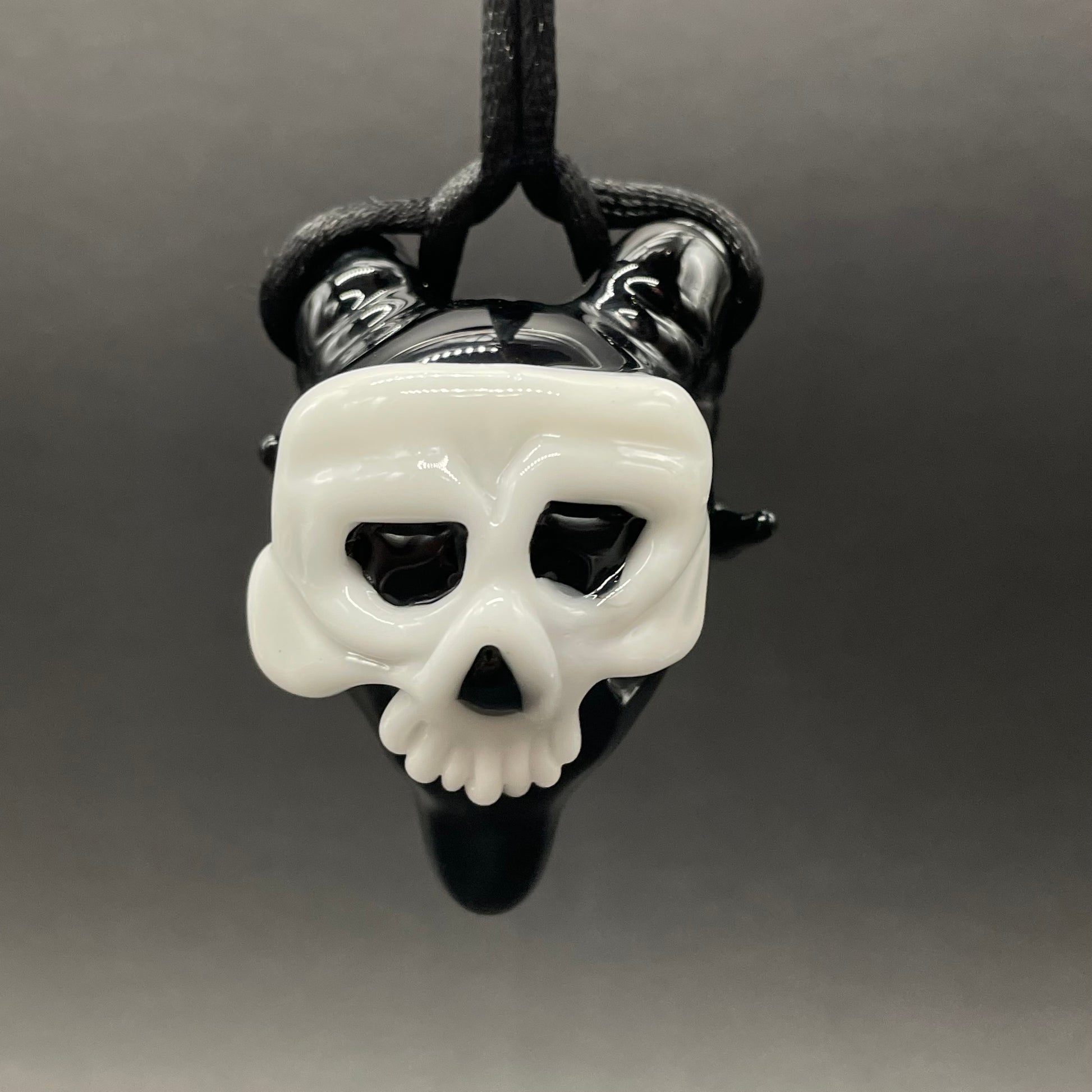 Evil elf with rams horns craftsmanship - artisan glass work