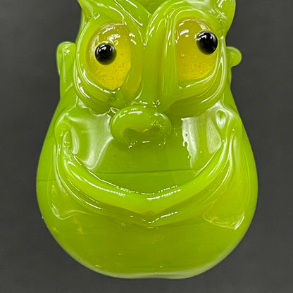 The grinch glass pendant