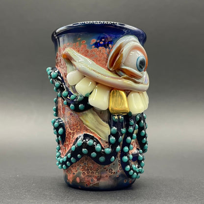 Sushi breath shot glass craftsmanship - artisan glass work