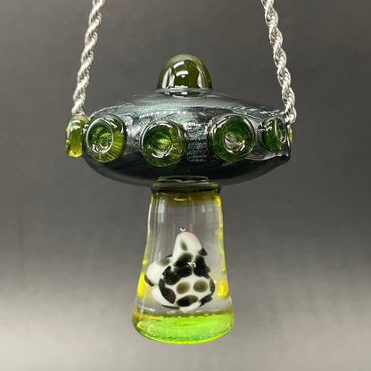 Alien abduction pendant (cow)