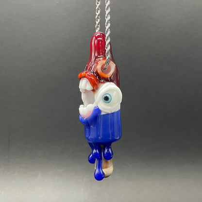 Hand-blown glass Calm like a bomb pop by Leviathan Glass