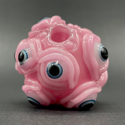 Hand-blown Pink Argus pendant - Leviathan Glass original